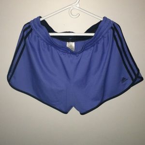 ADIDAS Blue Gray Color with Black Striped Shorts.